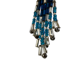Load image into Gallery viewer, Hand-Beaded Seed Bead Dangle Earrings Vintage Native American  3&quot;
