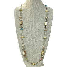 Load image into Gallery viewer, Beaded Baroque Style Station Necklace 48&quot; 
