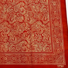 Load image into Gallery viewer, Vintage Robinson Golluber Square Orange Paisley Scarf 21&quot; x 21&quot;
