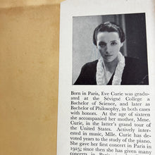 Load image into Gallery viewer, Madame Curie a Biography by Eve Curie
