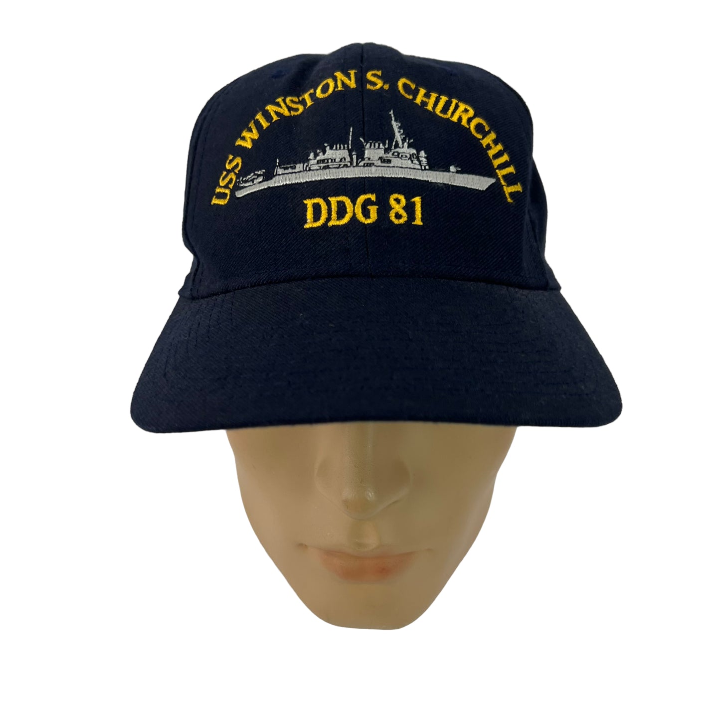USS Winston S Church Hill DDG 81 Baseball Cap - Made in the USA
