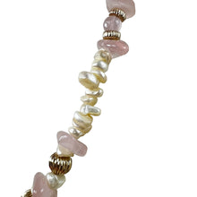 Load image into Gallery viewer, Beaded Rose Quartz Crystal Women&#39;s Necklace 

