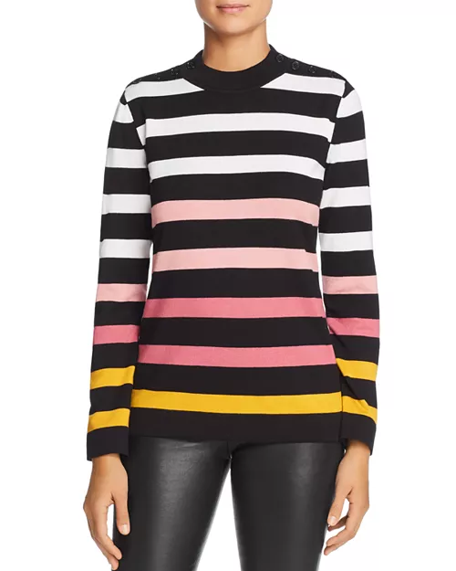 Karl Lagerfeld Paris Striped Sweater Size Small