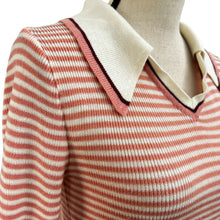Load image into Gallery viewer, Vintage 70s Collared Pullover Sweater Size S/M
