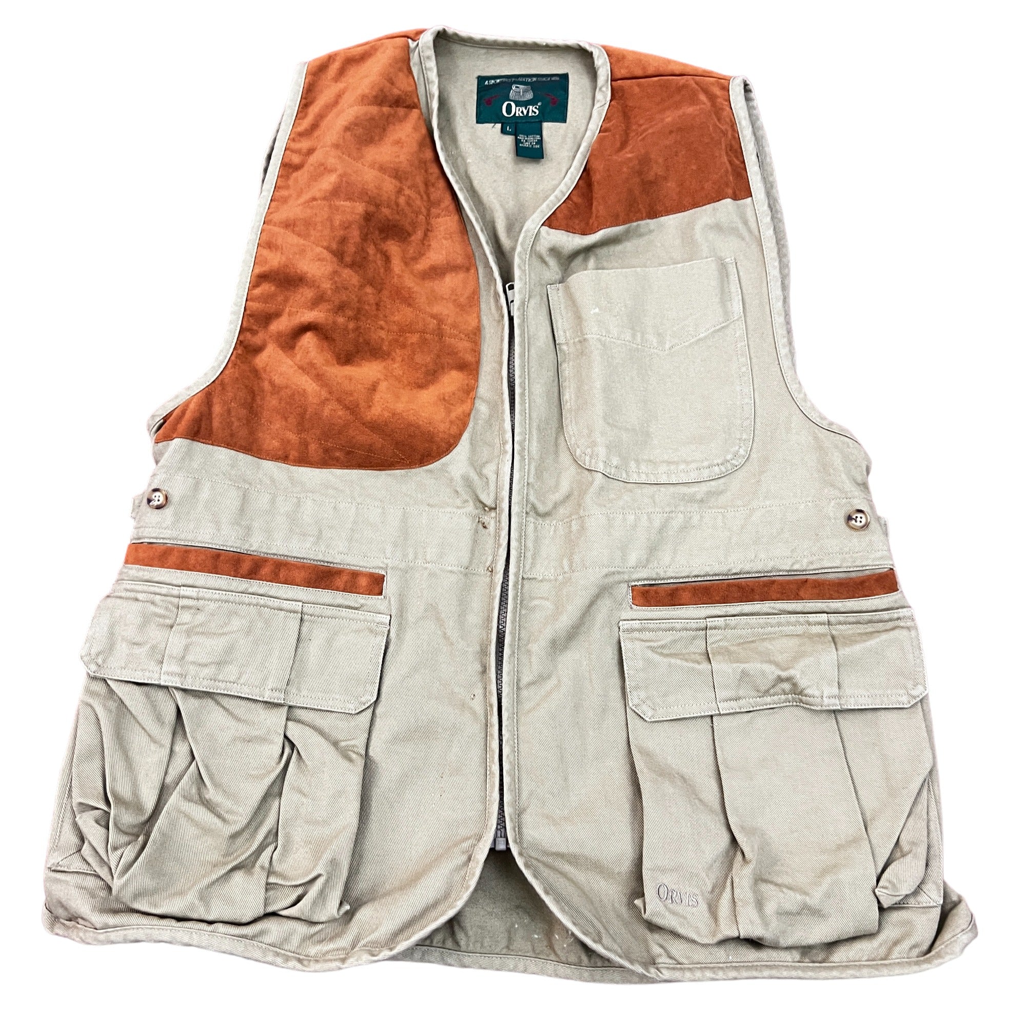 Orvis Fishing Vest 100% Cotton Size Large Chest 41 – Oliver Street Thrift  & Vintage