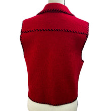 Load image into Gallery viewer, Cambridge Country Store Red Wool Vest Size Small 
