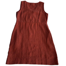 Load image into Gallery viewer, Garnet Hill Sleeveless 100% Linen Woman Dress Size 6
