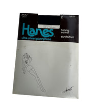 Load image into Gallery viewer, Hanes Tummy Control Sandalfoot Ultra Sheer Pantyhose Style 710
