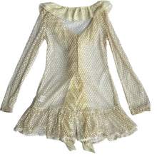 Load image into Gallery viewer, A&#39;reve Anthropology Ruffled Lace Top Size Small 
