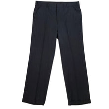 Load image into Gallery viewer, Hart Schaffner Marx Men’s Gray Striped Virgin Wool Suit Size 42R Pants W38&quot;
