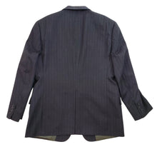 Load image into Gallery viewer, Hart Schaffner Marx Men’s Gray Striped Virgin Wool Suit Size 42R Pants W38&quot;

