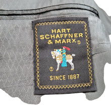 Load image into Gallery viewer, Hart Schaffner Marx Men’s Gray Striped Virgin Wool Suit Size 42R Pants W38&quot;
