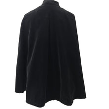 Load image into Gallery viewer, Handmade Black Velvet Capelet Victorian Goth Size Small/Medium
