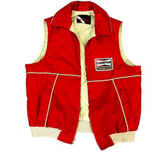 Load image into Gallery viewer, Vintage 70s Wiman Champion Red and Tan Vest Size XL
