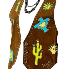 Load image into Gallery viewer, Vintage Thunderbird Desert Theme Vest Size Medium
