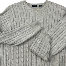 Load image into Gallery viewer, Men&#39;s Vintage IZOD 100% Cotton Cable Knit Pullover Sweater Size Large
