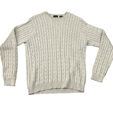 Load image into Gallery viewer, Men&#39;s Vintage IZOD 100% Cotton Cable Knit Pullover Sweater Size Large

