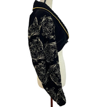 Load image into Gallery viewer, Black Velvet Hare Pants Jumpsuit Jacket Set Size Small 
