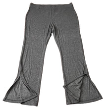 Load image into Gallery viewer, Vintage Side Slit Rib Knit Trousers Womens Wide Leg Casual Pants 
