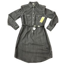 Load image into Gallery viewer, Denim Tailored Denim Vintage A1 Dress Button Down Front Small

