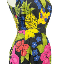 Load image into Gallery viewer, Vintage 80s Barboglio halter Fruit Dress Size 4
