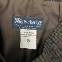 Load image into Gallery viewer, Vintage Burberry Plaid Pleated Long Wool Skirt Size 8
