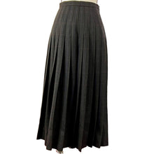 Load image into Gallery viewer, Vintage Burberry Plaid Pleated Long Wool Skirt Waist 24&quot;
