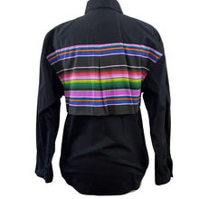 Load image into Gallery viewer, Wrangler Long Sleeves Retro Shirt For Women Black Size Medium
