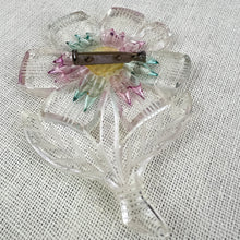 Load image into Gallery viewer, Vintage Acrylic Flower Power Brooch 3.5”
