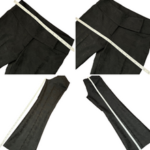 Load image into Gallery viewer, Vintage La Belle Jeans Couture Black Pant Suit Leaf Print Size 1&quot;
