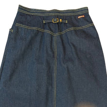 Load image into Gallery viewer, Vintage Blue Denim Skirt Mid Length A Line High Waist
