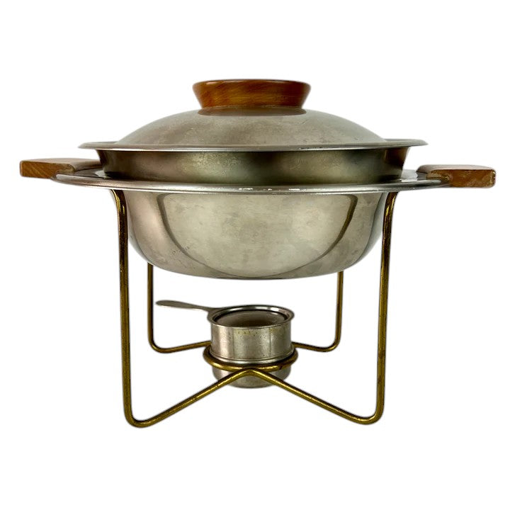 Vintage Wood Handled Chafing