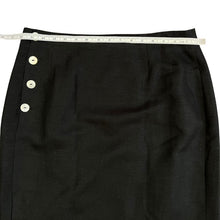 Load image into Gallery viewer, High Waisted Black Skirt Midi Knee Length
