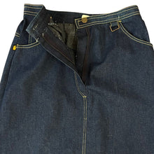Load image into Gallery viewer, Vintage Blue Denim Skirt Mid Length A Line High Waist
