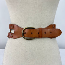 Load image into Gallery viewer, GAP Wide Brown Leather Cinch Belt Size Small
