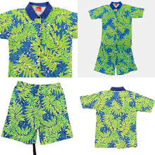 Load image into Gallery viewer, Vintage Palm Pattern Golf Shirt and Shorts Set
