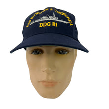 Load image into Gallery viewer, USS Winston S Church Hill DDG 81 Baseball Cap - Made in the USA
