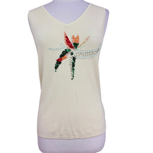 Load image into Gallery viewer, 90s Y2K Sequin Sleeveless V Neck Top Large

