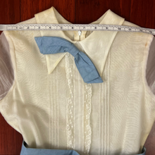 Load image into Gallery viewer, Vintage Creepy Kid Costume Blue and White
