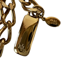 Load image into Gallery viewer, Ralph Lauren Gold Chain Adjustable Vintage Belt
