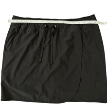 Load image into Gallery viewer, Women&#39;s Petite Black Knit Drawstring Pull-On Skirt
