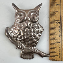 Load image into Gallery viewer, Sterling Silver 925 Owl Brooch
