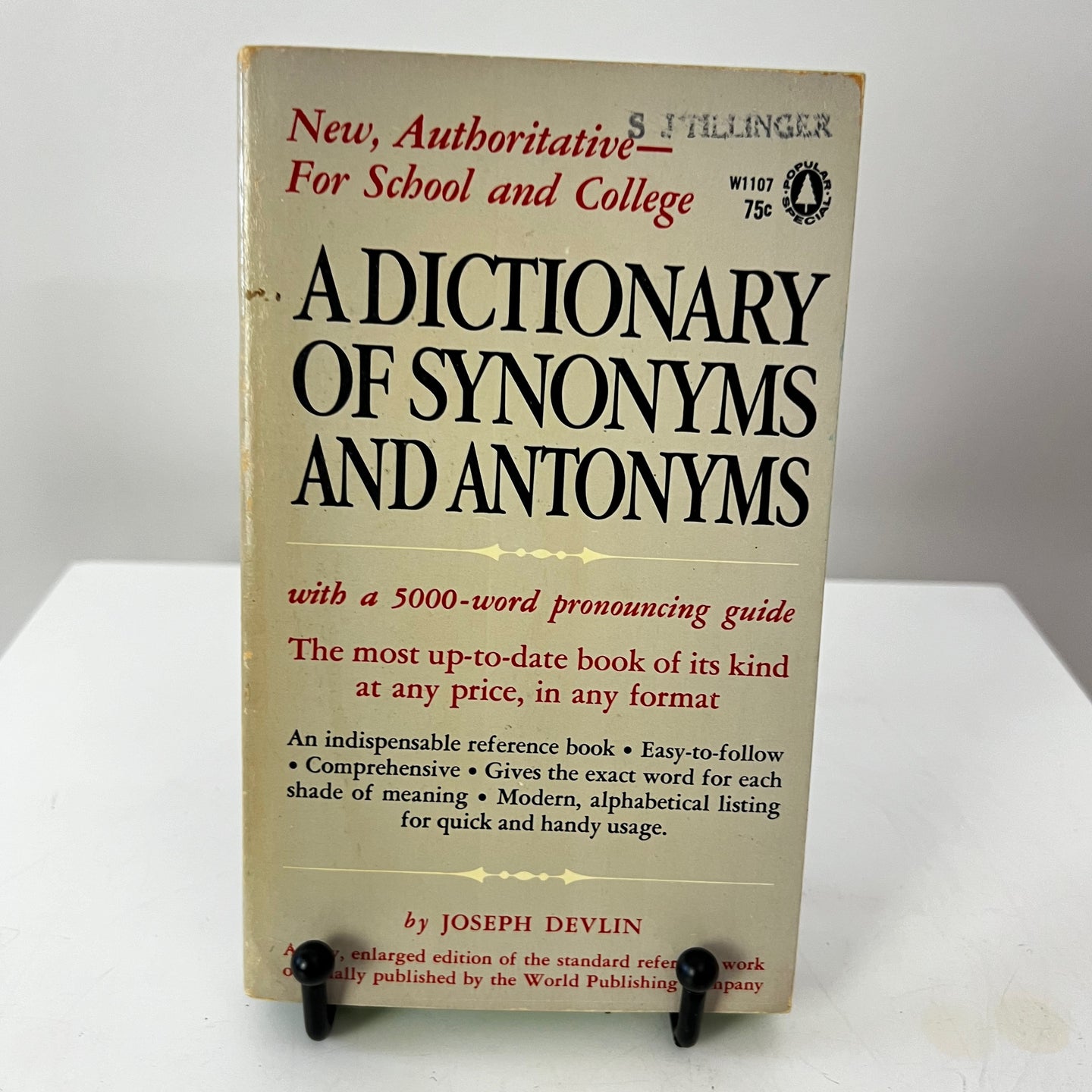 A Dictionary of Synonyms and Antonyms with 5000 Words