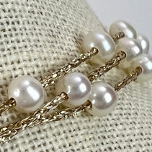 Load image into Gallery viewer, Vintage Salt water Pearl Waterfall Fringe Necklace
