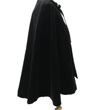 Load image into Gallery viewer, Handmade Black Velvet Capelet Victorian Goth Size Small/Medium
