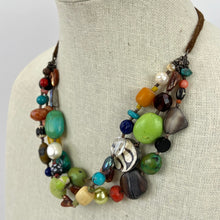 Load image into Gallery viewer, Around the World Multi Strand Beaded Necklace
