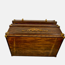Load image into Gallery viewer, Antique Napoleon III Tufted Interior Wooden Box

