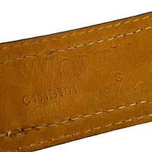Load image into Gallery viewer, Vintage Worth Brown Croc Embossed Leather Belt USA Size Small
