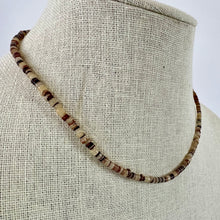 Load image into Gallery viewer, Vintage Thin Hawaiian Puka Boho Tribal Shell Bead Necklace 15.5&quot;
