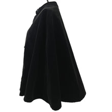 Load image into Gallery viewer, Handmade Black Velvet Capelet Victorian Goth Size Small/Medium
